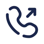 Outgoing Call Rounded SVG Icon